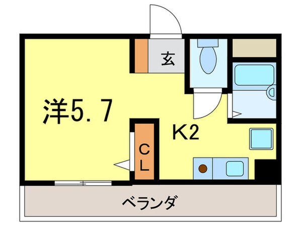 夙川ハイツＡＩＯＩの物件間取画像